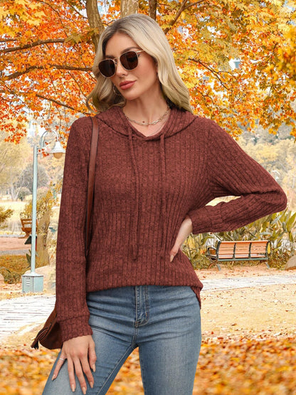 Womens Sweaters Early Fall Fashion Clothing 2025 Long Sleeve Shirts for Women Blouses Dressy Casual Hoodies Cute Tops Trendy Sweatshirts Christmas Holiday Halloween Outfits Winter Clothes Caramel L