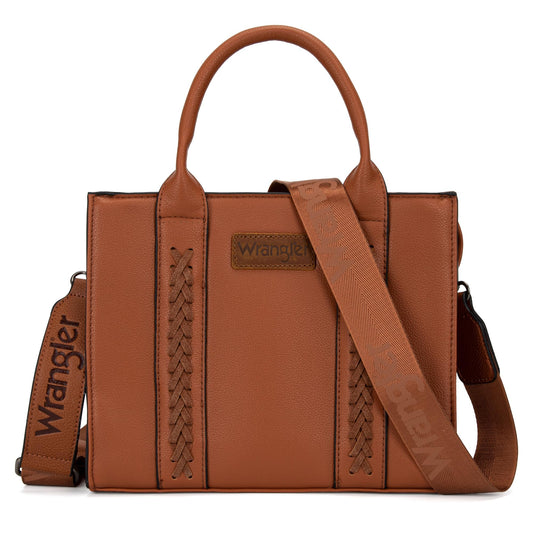 Wrangler purses for womens tote bag satchel bag womens purses and handbags for women cute trendy woman bolsa wrangler para mujer with Zipper and Pocket top handle with strap WG70-8120DBR
