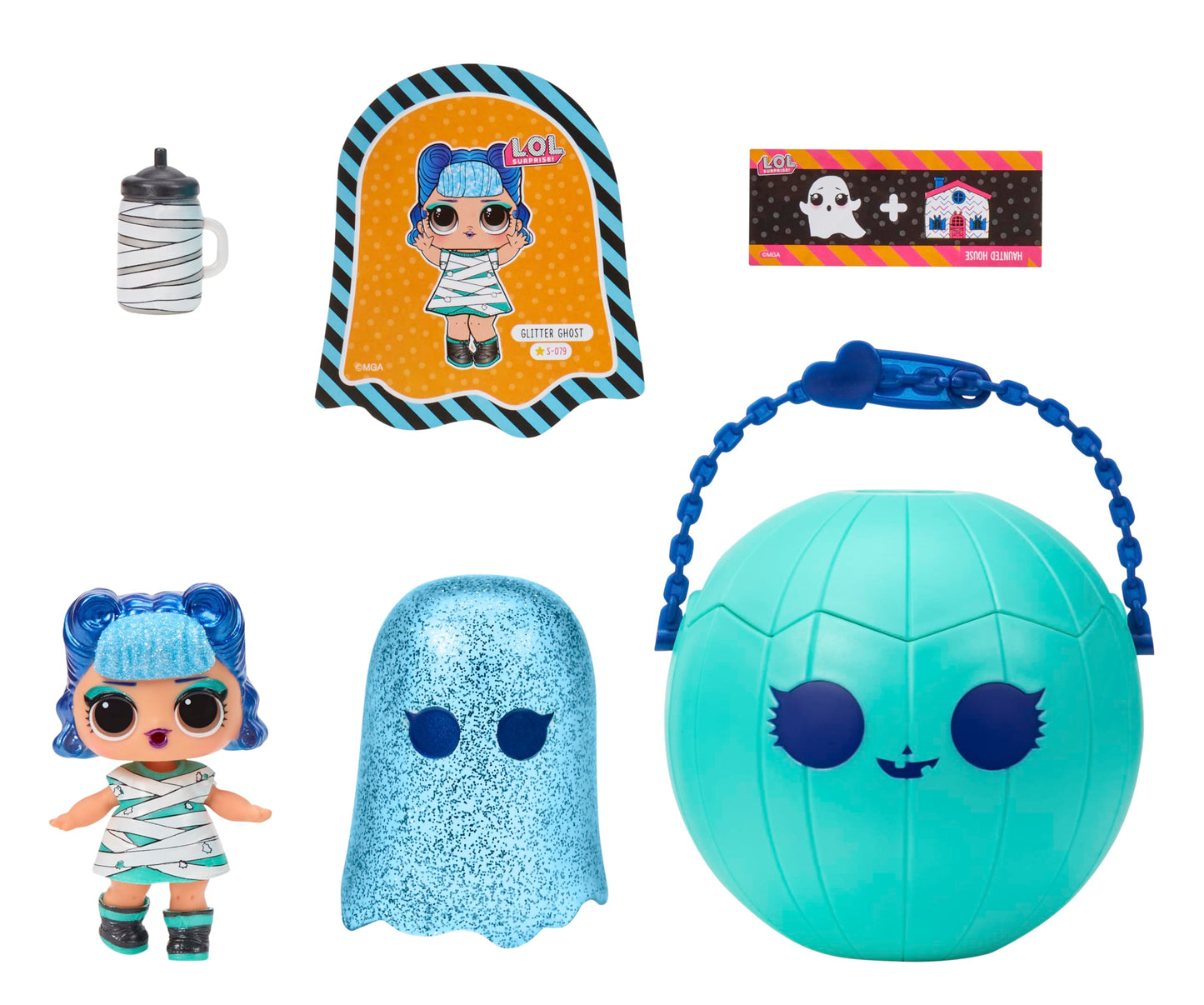 LOL Surprise Surprise Spooky Party Tots Glitter Ghost, Toy Gift Girls Age 3+