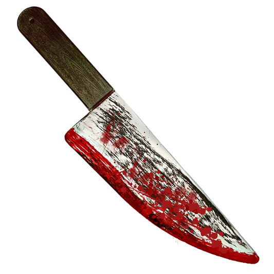 4E's Novelty 16 Inch Large Fake Knife Prop, Plastic Halloween Prop Knife Toy for Costume Accessories Such As Scary Clown, for Kids & Adults
