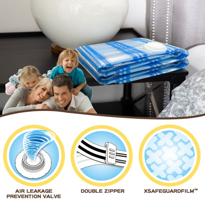 20 Pack Vacuum Storage Bags, Space Saver Bags Compression Storage Bags for Comforters and Blankets, Vacuum Sealer Bags for Clothes Storage (20C)