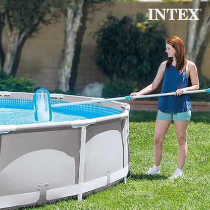 Intex 28003E Deluxe Above Ground Pool Maintenance Kit for Minimum 800 GPH Flow Rates with Vacuum, 110" Pole, Wall Brush and 24' Hose (Color May Vary)