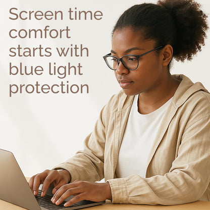 IBOANN Iconic Blue Light Glasses for Woman - Computer Glasses up to 99% Blue Light Blocking - Anti Eyestrain & UV Glare