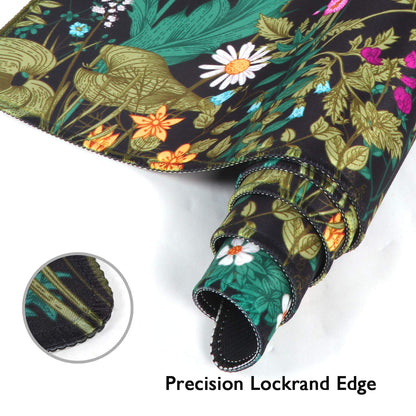 iCasso Desk Mat, Big Desk Pad, XXL Extended Gaming Mouse Pad, Large Mouse Pad for Desk Rubber Base Mousepad with Stitched Edges, Keyboard Mouse Mat for Work, Game, Office, Home - Weeds