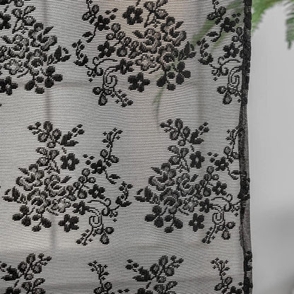 YJ YANJUN Halloween Kitchen Curtains 30 Inch Length 2 Panels Floral Goth Lace Cafe Curtains for Bathroom Laundry Room Basement Kitchen Small Window Gothic Lace Window Toppers 26 W x 30 L Black