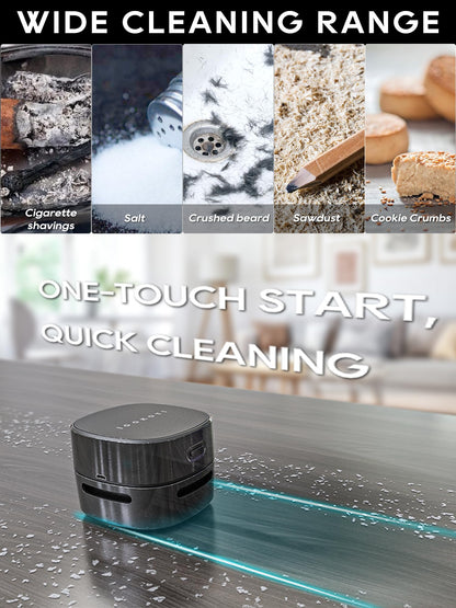 IGOKOTI Desk Vacuum, Mini Vacuum Cleaner, Tabletop Vacuum Cleaners Battery Operated Handheld Design (no Battery Included)