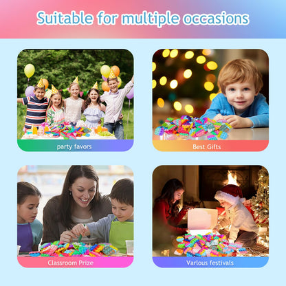 57PCS Party Favors for Kids, Fidget Toys Bulk Its Birthday Party Favors for Toddlers, Small Classroom Prizes Box Fidgets Toys, Goodie Bag Stuffers, Treasure Chest, Bubbles Poppers