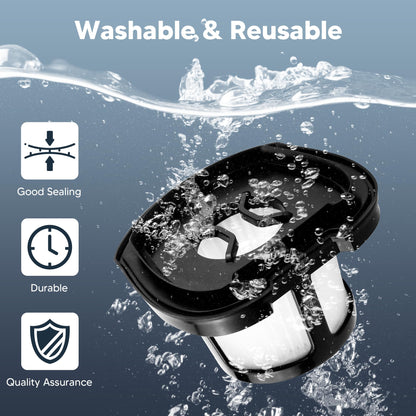 2284W 2390A Vacuum Replacement Filter for Bi-ssell Pet Hair Eraser Filter Hand Vacuum 2390 2389 2579, Compared to Part # 1614212 1614203 1614204 (2 Mesh Filter and 4 Foam Filter)