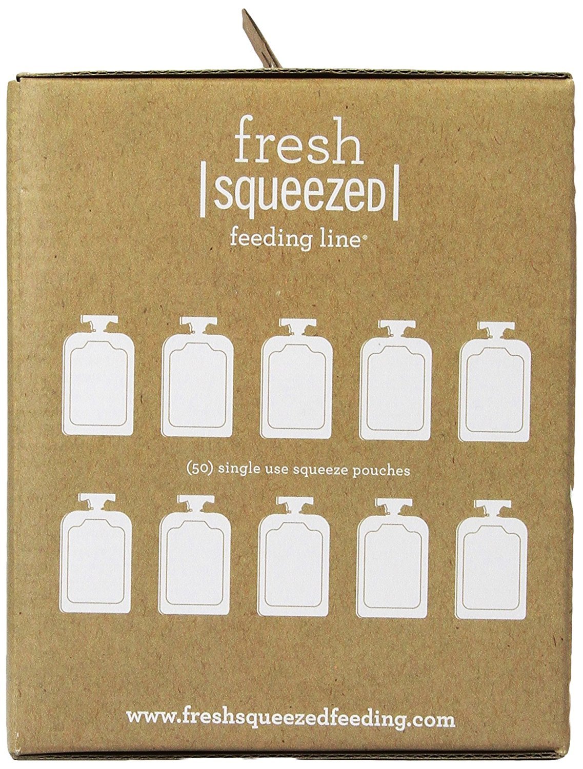 Infantino Disposable Squeeze Pouches, Portable Homemade Semi-Solid Food for Babies and Toddlers, 4 Fl Oz (Pack of 50)