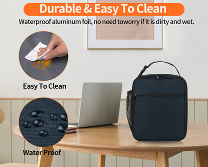 ZM-YOUTOO Lunch Box for Men - Reusable Lunch Bag Men Adult Women- Insulated Small LunchBox