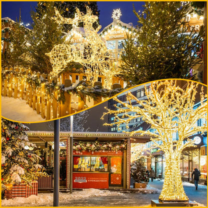 240LED 88Ft Connectable String Lights Indoor Outdoor Clear Wire | Warm White Christmas Lights | Twinkle Fairy Light Plug in with Timer for Bedroom Classroom Wedding Tree Patio Decor