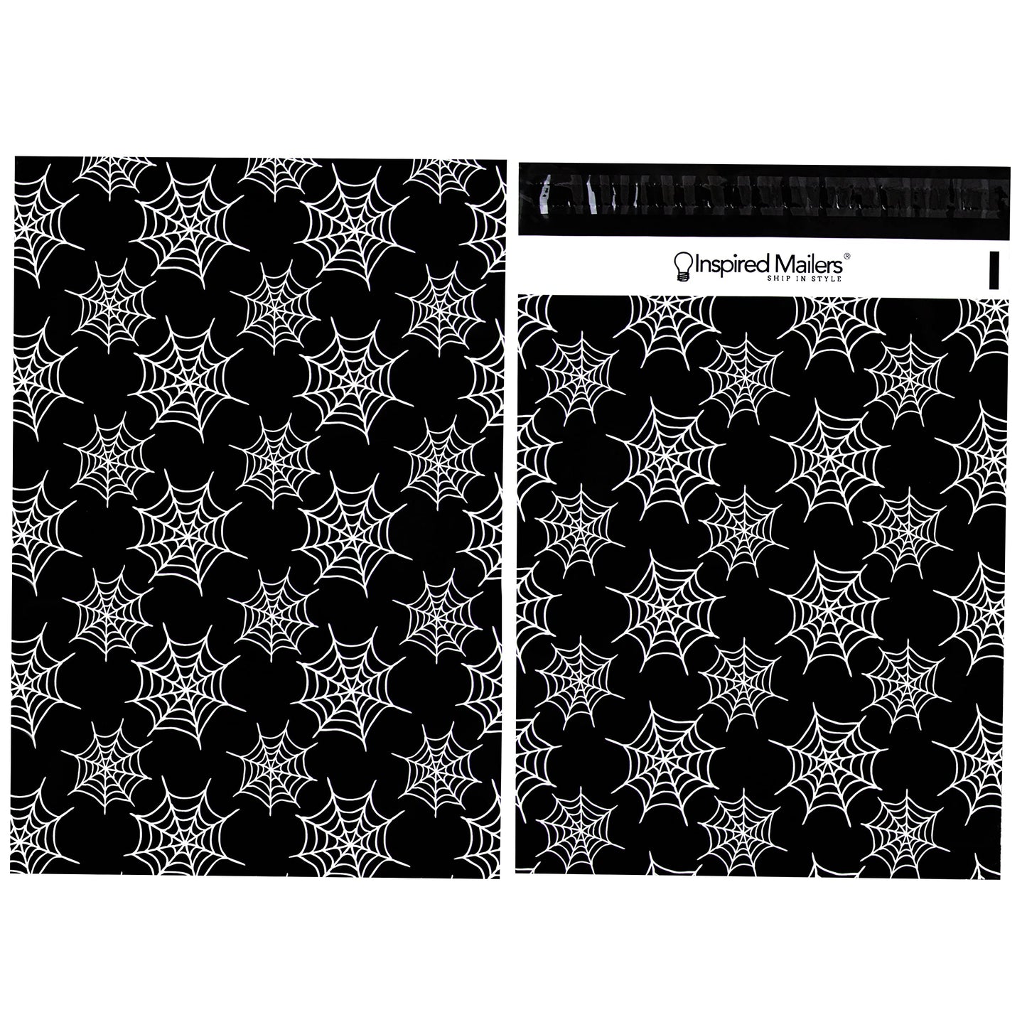 Inspired Mailers - Halloween Poly Mailers 10x13 Variety Pack of 40-10 each: Candy Corn, Ghosts, Orange Ghosts, Spiderwebs - Shipping Envelopes (10x13, 40 Pack)