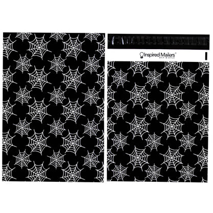 Inspired Mailers - Halloween Poly Mailers 10x13 Variety Pack of 40-10 each: Candy Corn, Ghosts, Orange Ghosts, Spiderwebs - Shipping Envelopes (10x13, 40 Pack)
