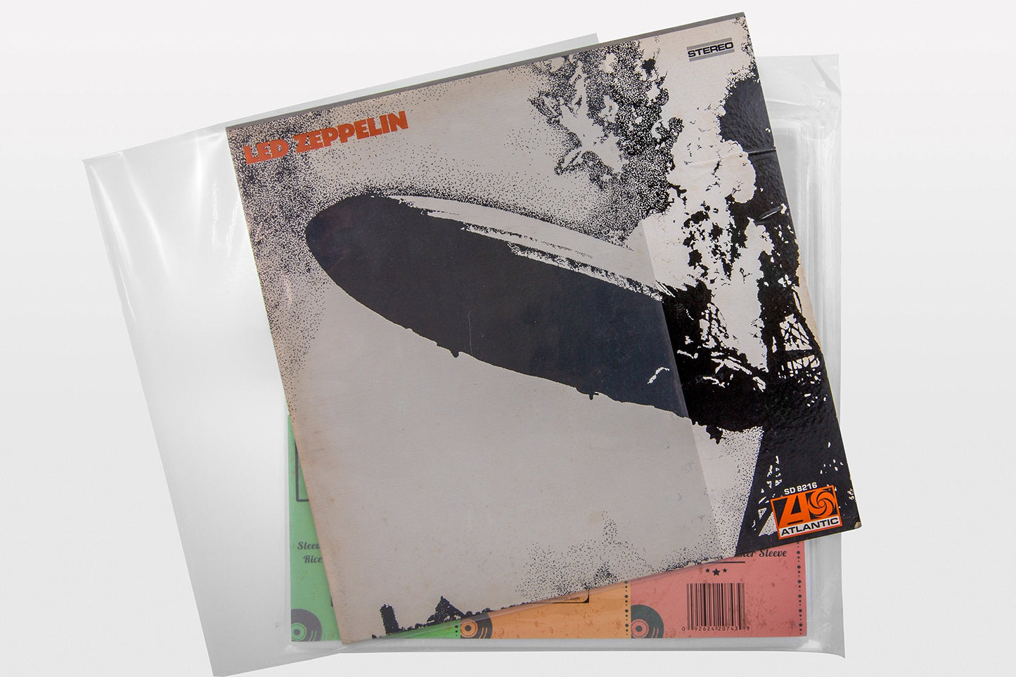 Invest In Vinyl 100 Clear Plastic Protective LP Outer Sleeves 3 Mil. Vinyl Record Sleeves Album Covers 12.75" x 12.5" Provide Your LP Collection with The Proper Protection