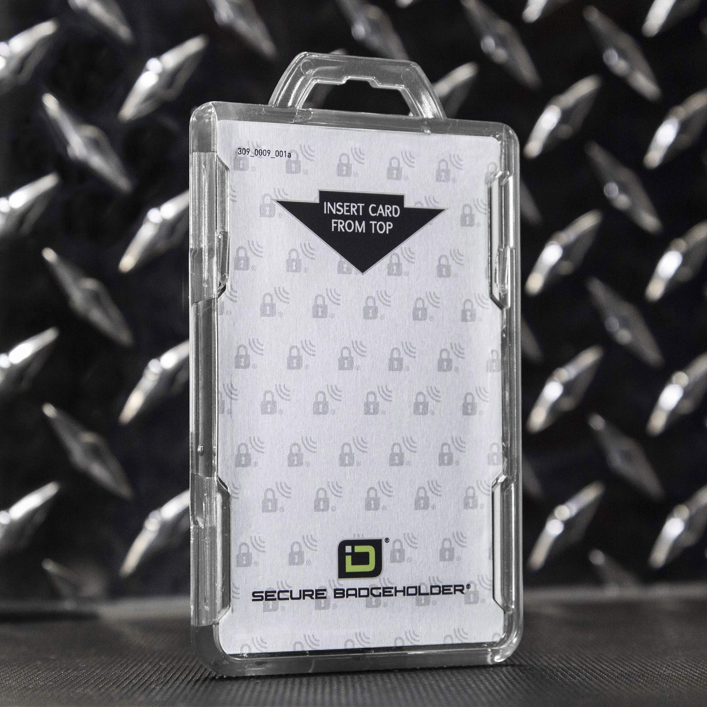 ID Stronghold - RFID Blocking Secure Badge Holder - Duolite 2 Card ID Holder - Poly Carbonate - Heavy Duty Hard Plastic ID Badge Holder - USA Molded and Assembled - FIPS 201 Approved - Clear